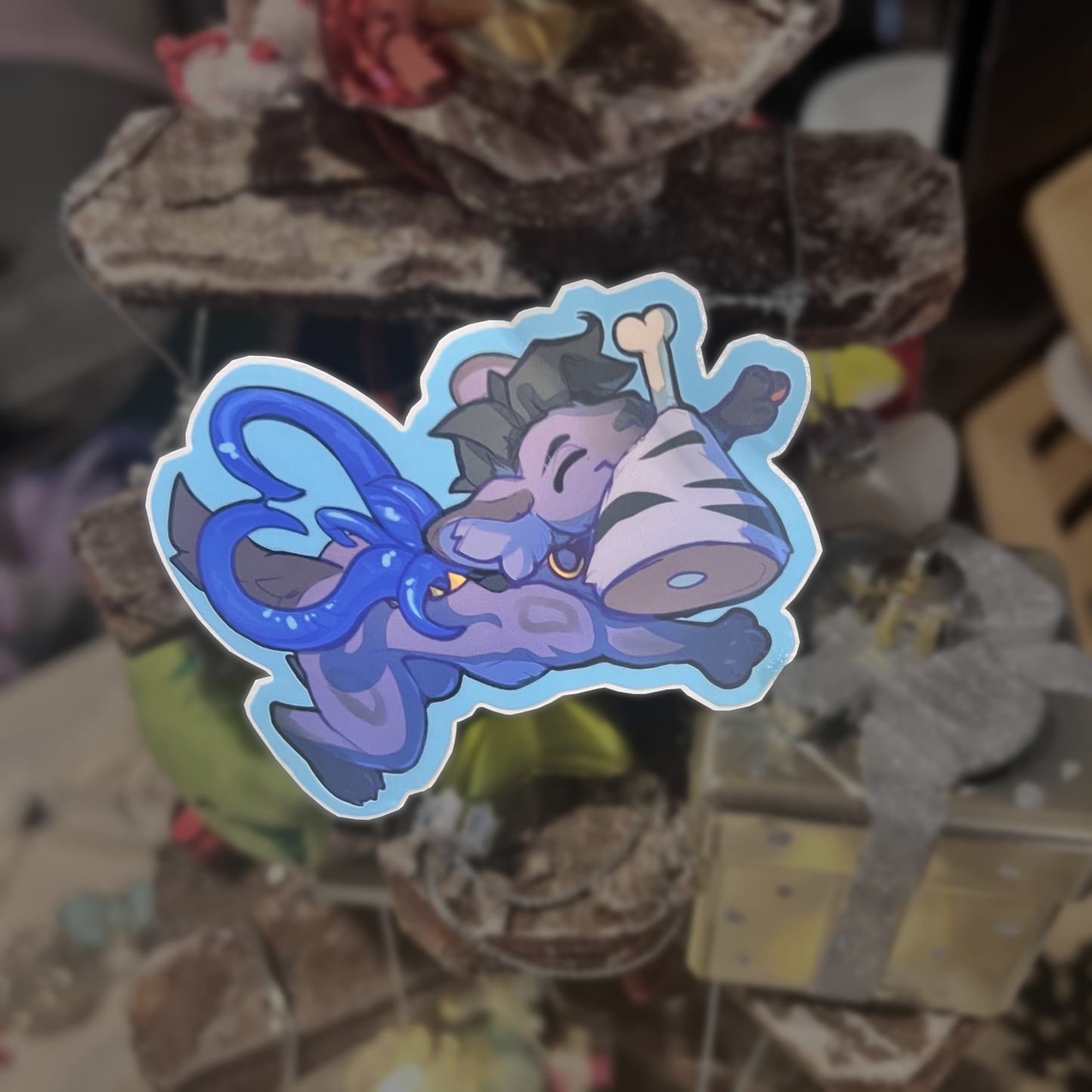 Avra with Meat Matte Sticker 3in / 7cm