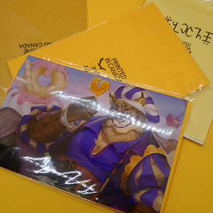 Furry Cat Gentleman Art Print - small sfw