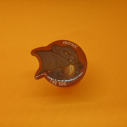 Wasitora with Egg pin  1.5in | 4cm