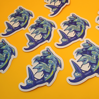 Chaos Fish Matte Sticker 3in / 7cm