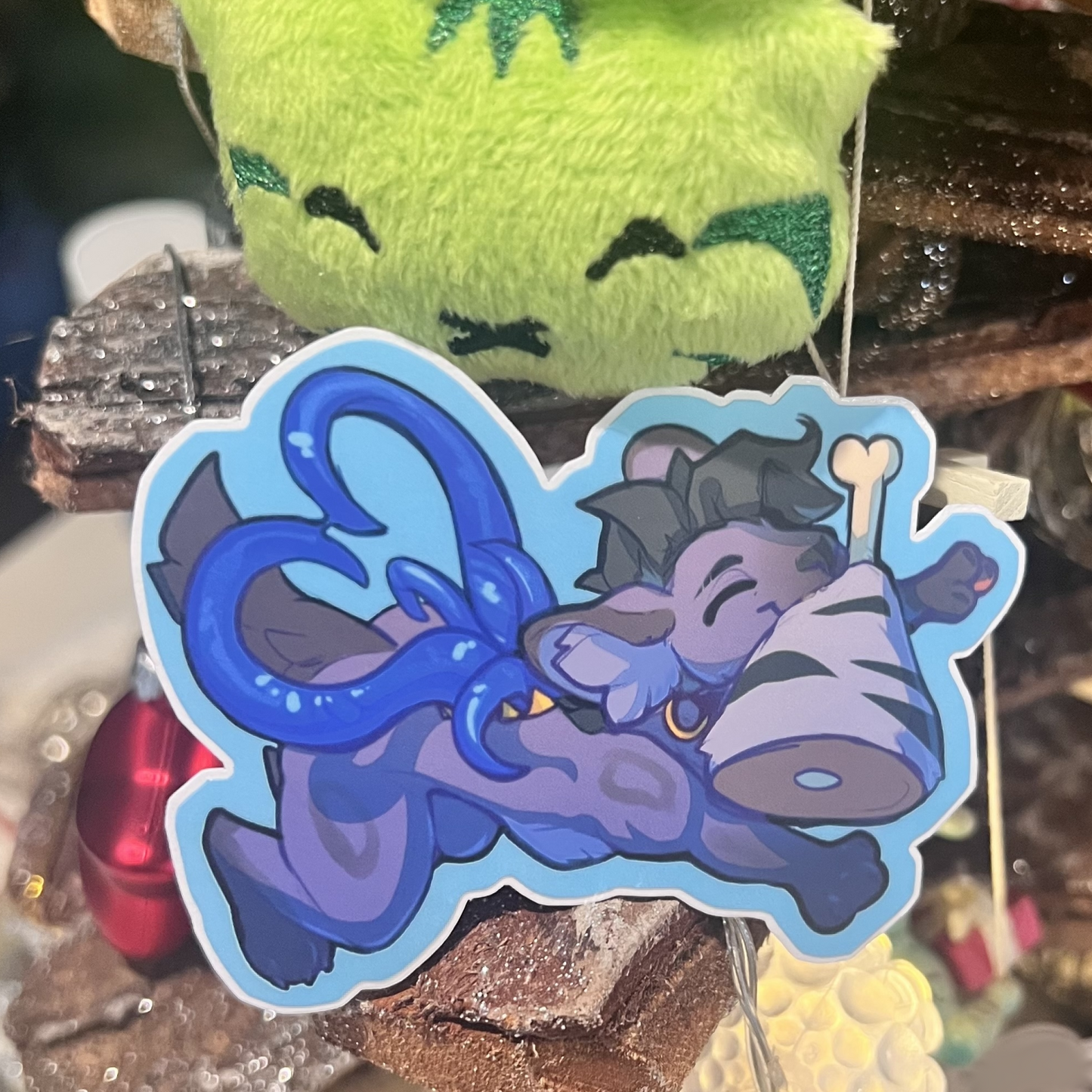 Avra with Meat Matte Sticker 3in / 7cm