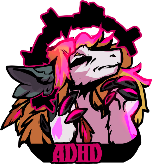 ADHD glossy sticker 3in|7cm