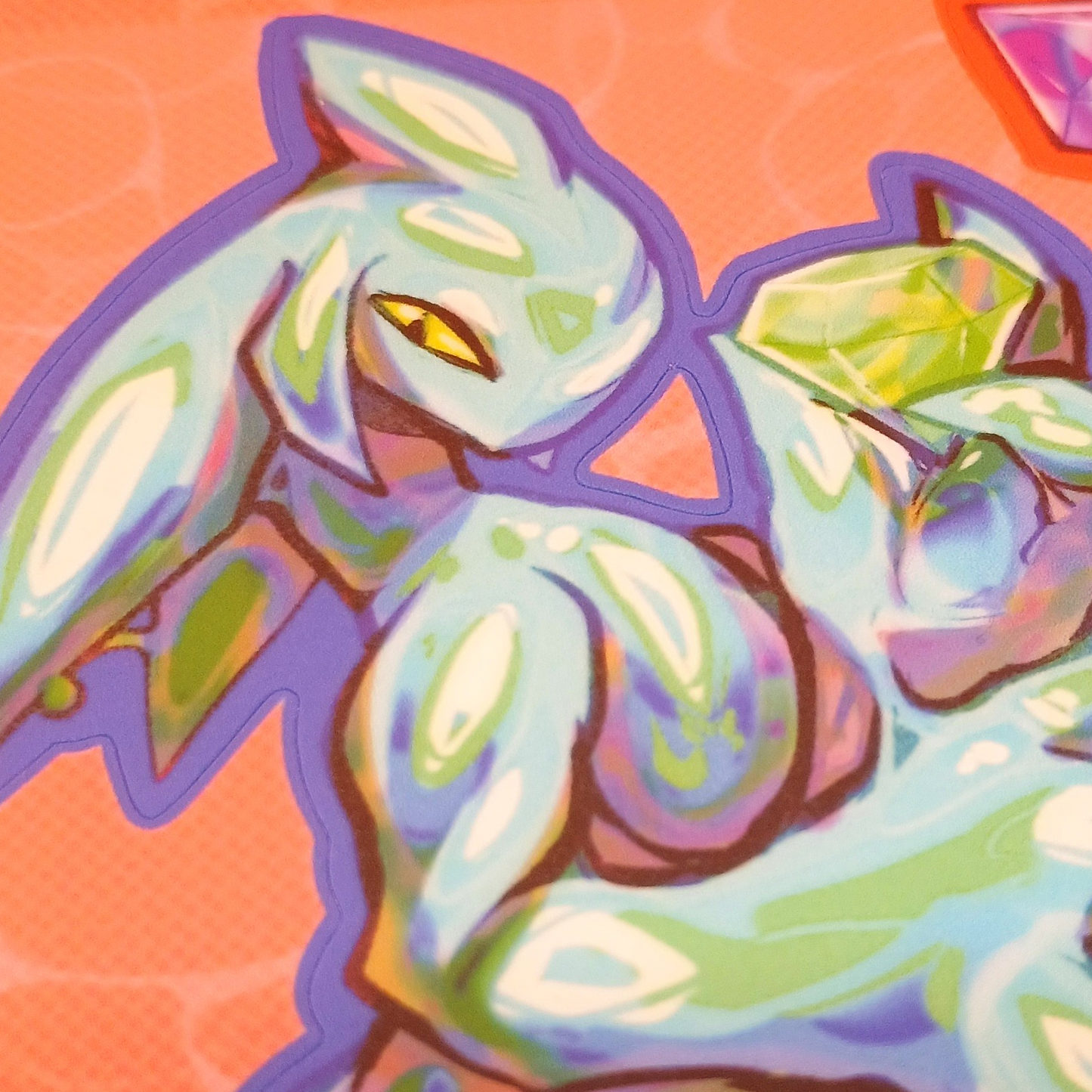 Chaos and Chao matte sticker sheet 4x6in / 10x15cm