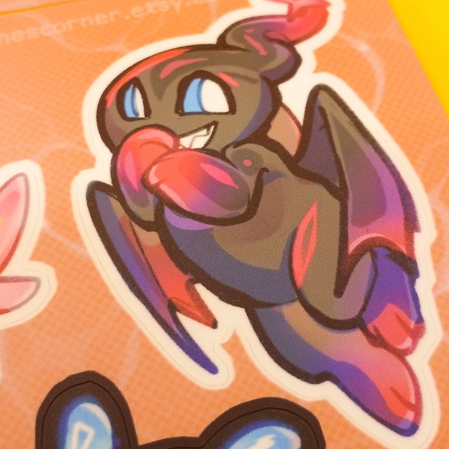 Chaos and Chao matte sticker sheet 4x6in / 10x15cm