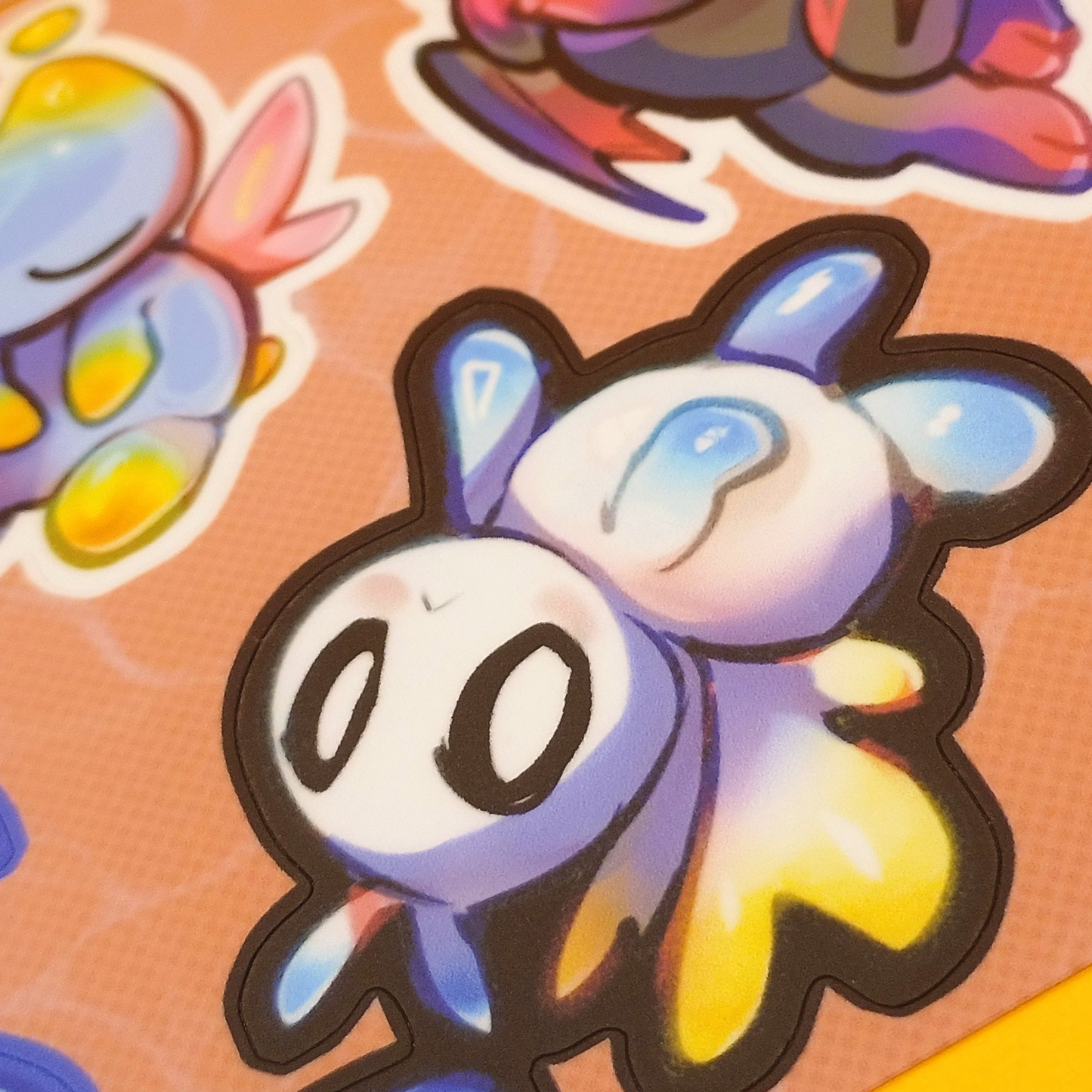 Chaos and Chao matte sticker sheet 4x6in / 10x15cm