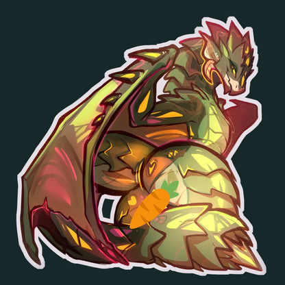 Green rath booba sticker glossy 4in || 10cm
