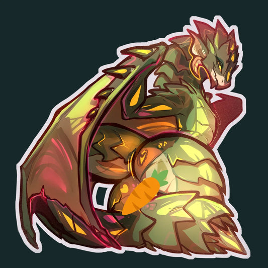 Green rath booba sticker glossy 4in || 10cm
