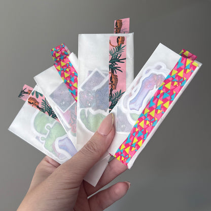10 random 1 inch sticker flakes | decals stationery set