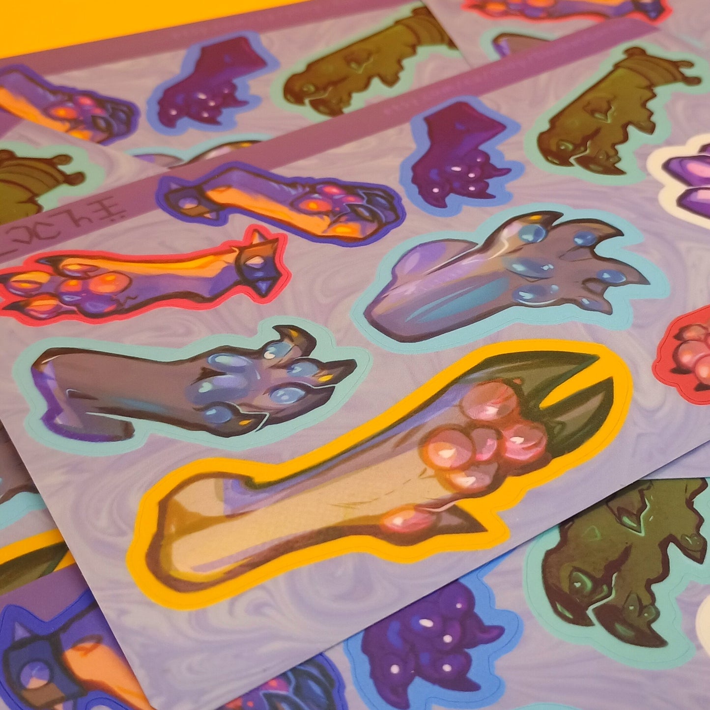 Paws 2 matte sticker sheet 4x6in / 10x15cm