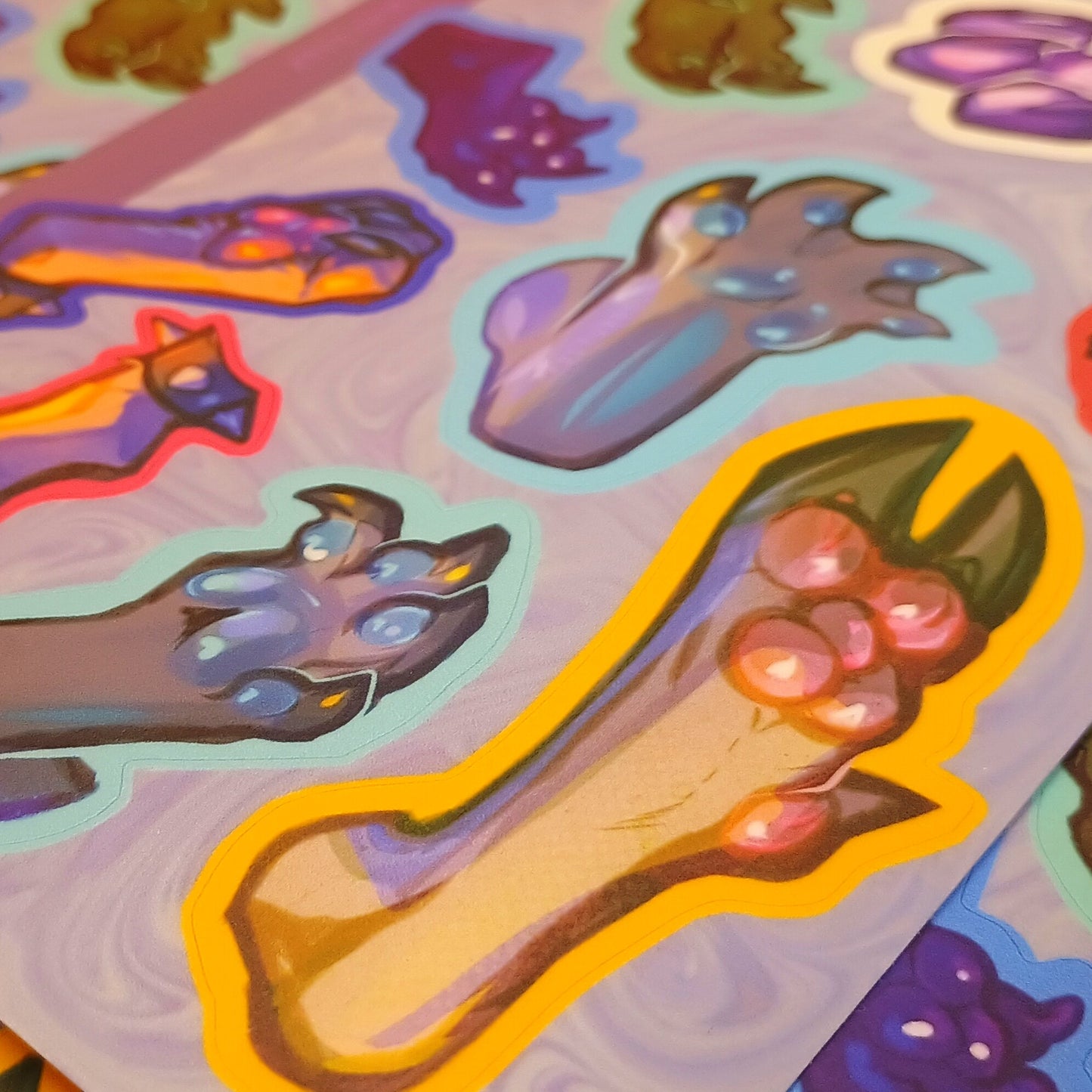 Paws 2 matte sticker sheet 4x6in / 10x15cm