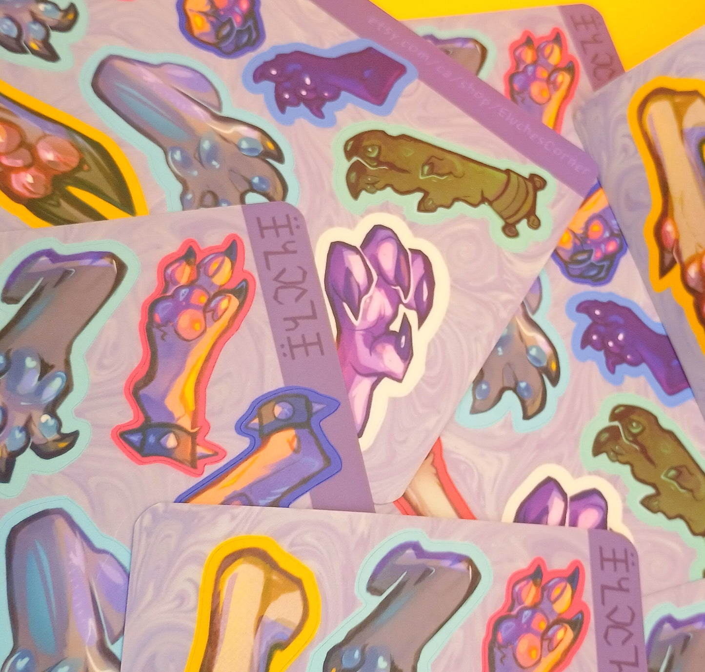 Paws 2 matte sticker sheet 4x6in / 10x15cm