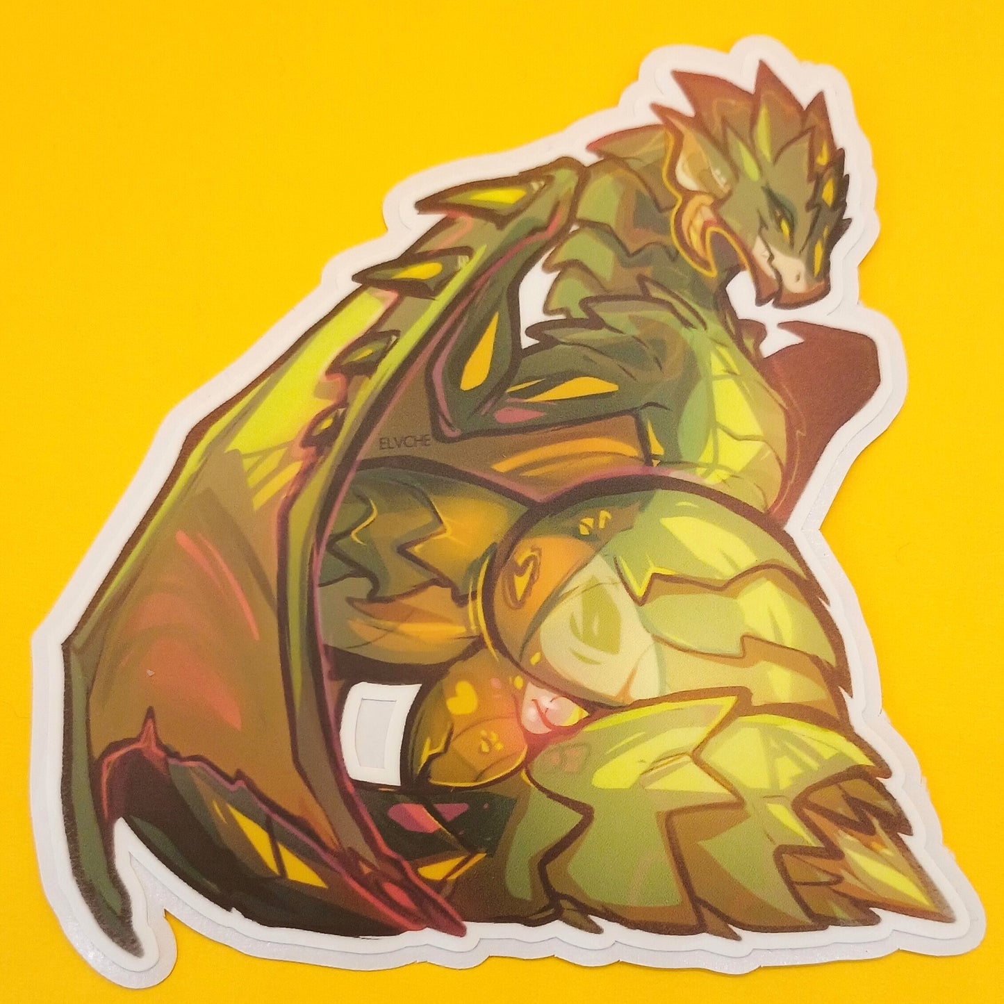 Green rath booba sticker matte 4in || 10cm