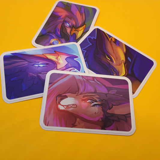 Narga portait Matte Sticker 3in / 7cm