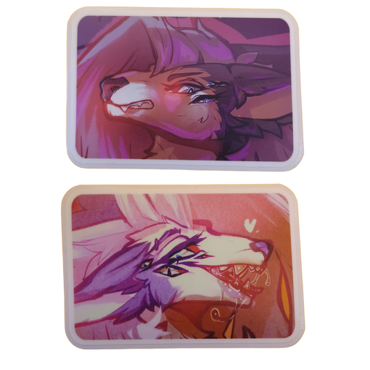 Loona Wolf Matte Sticker 3in / 7cm