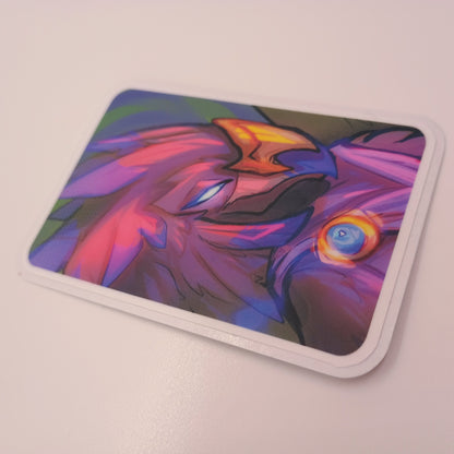 Anzu Bird Sticker Matte 3in / 7cm
