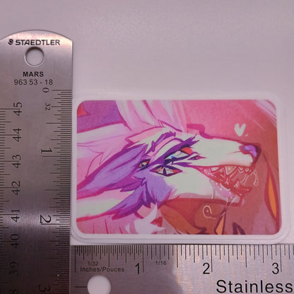 Loona Wolf Matte Sticker 3in / 7cm