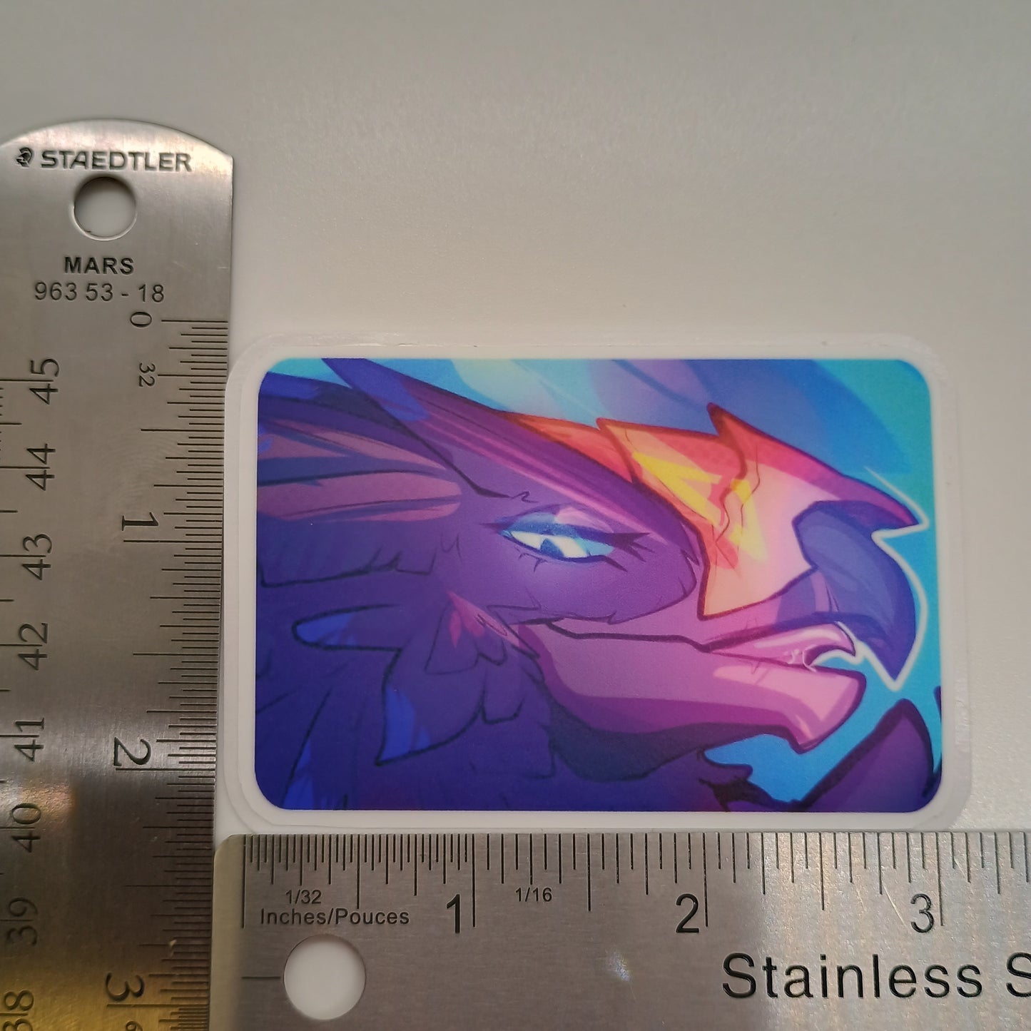 Anzu Bird Sticker Matte 3in / 7cm