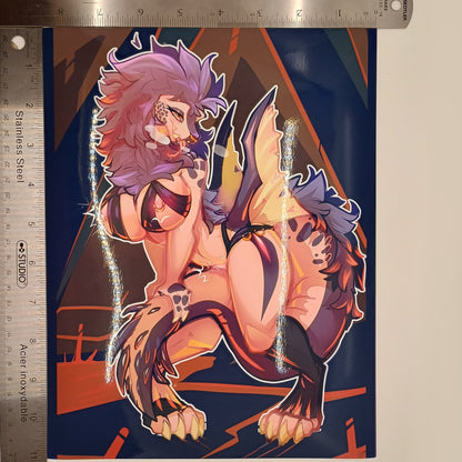 Anjanath glossy art print - big