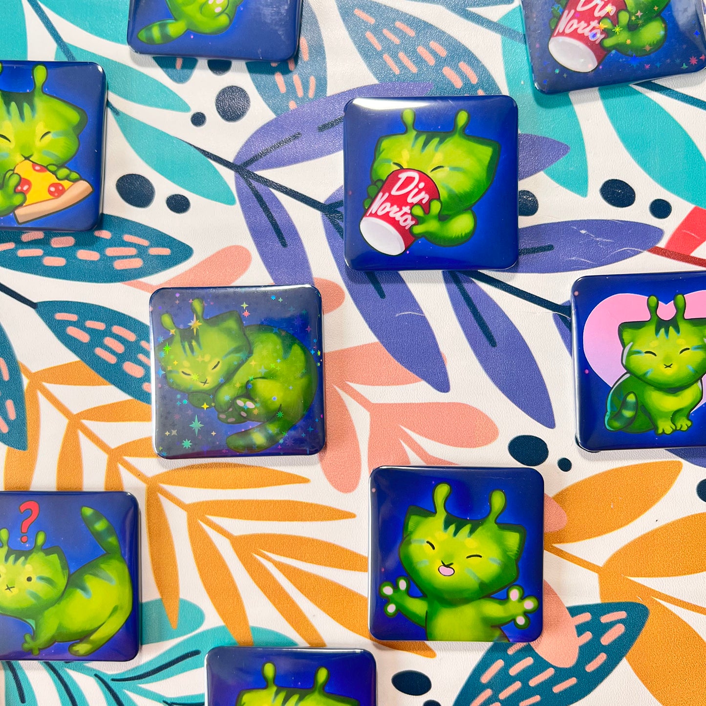 Random glorp kitty magnets 2in