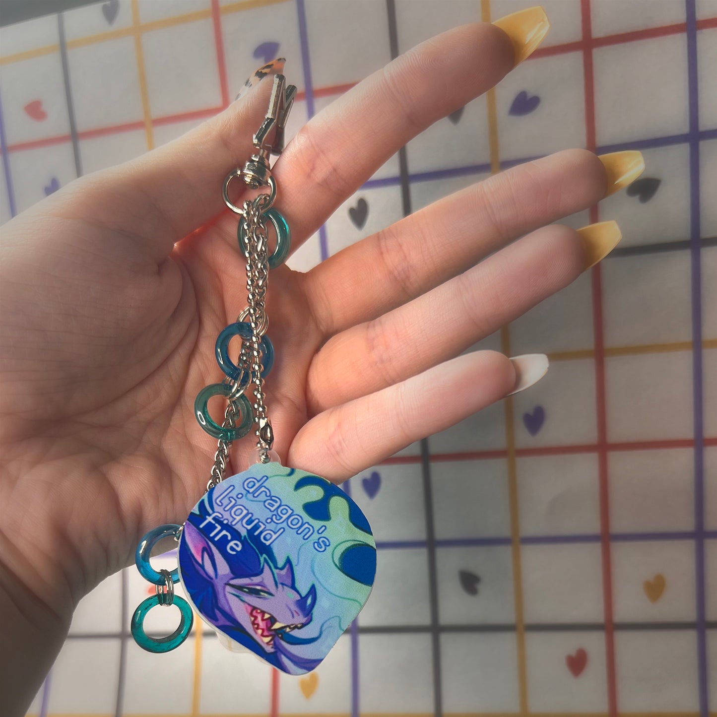 Binara squishy pudding keychain