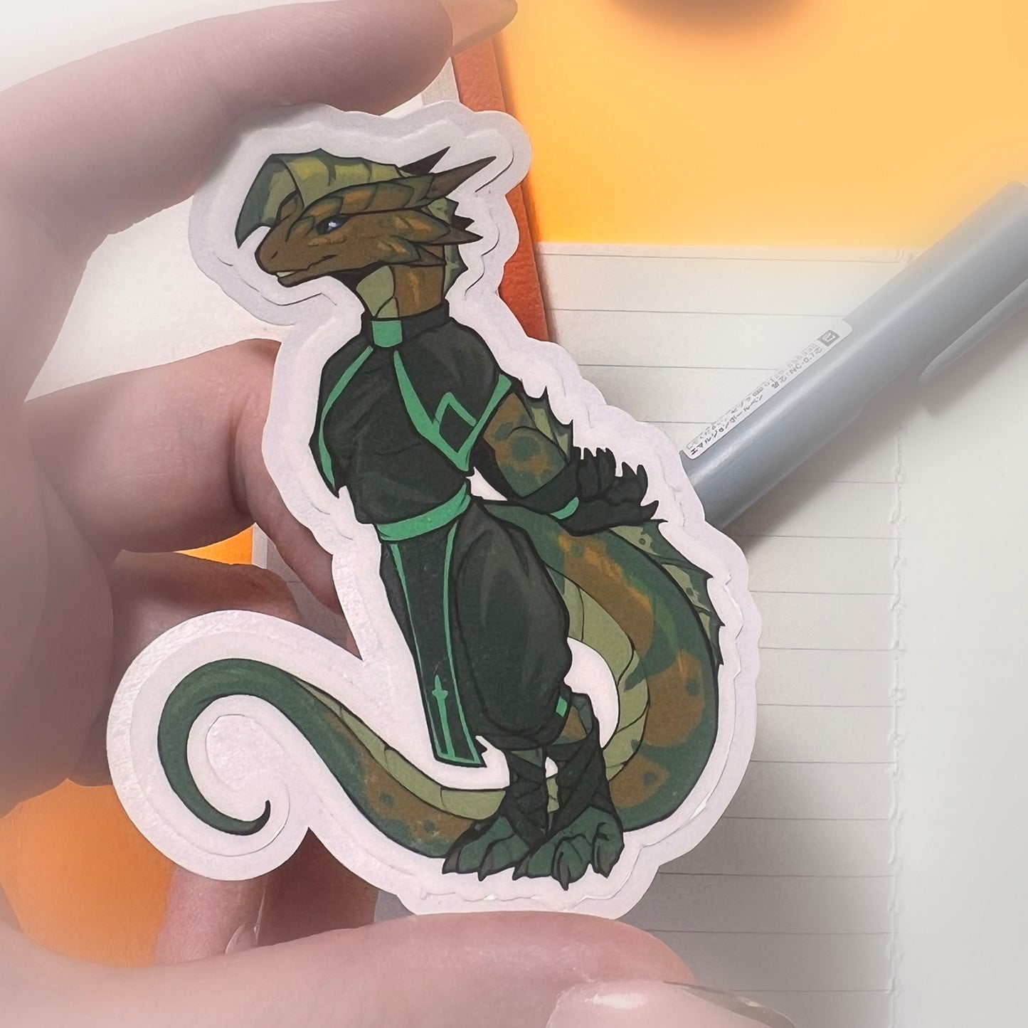 Zyph kobold glossy sticker 3in|7cm