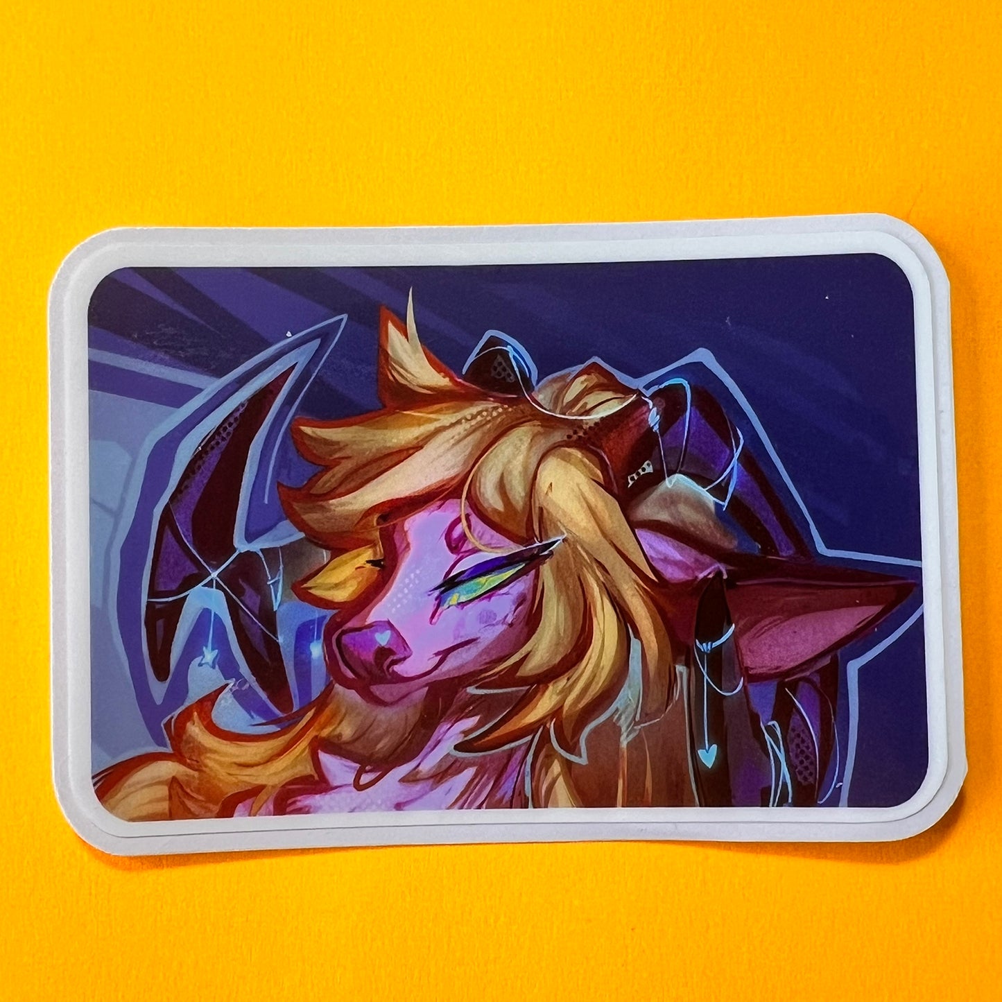 Locha deer glossy sticker 3in || 7.5cm