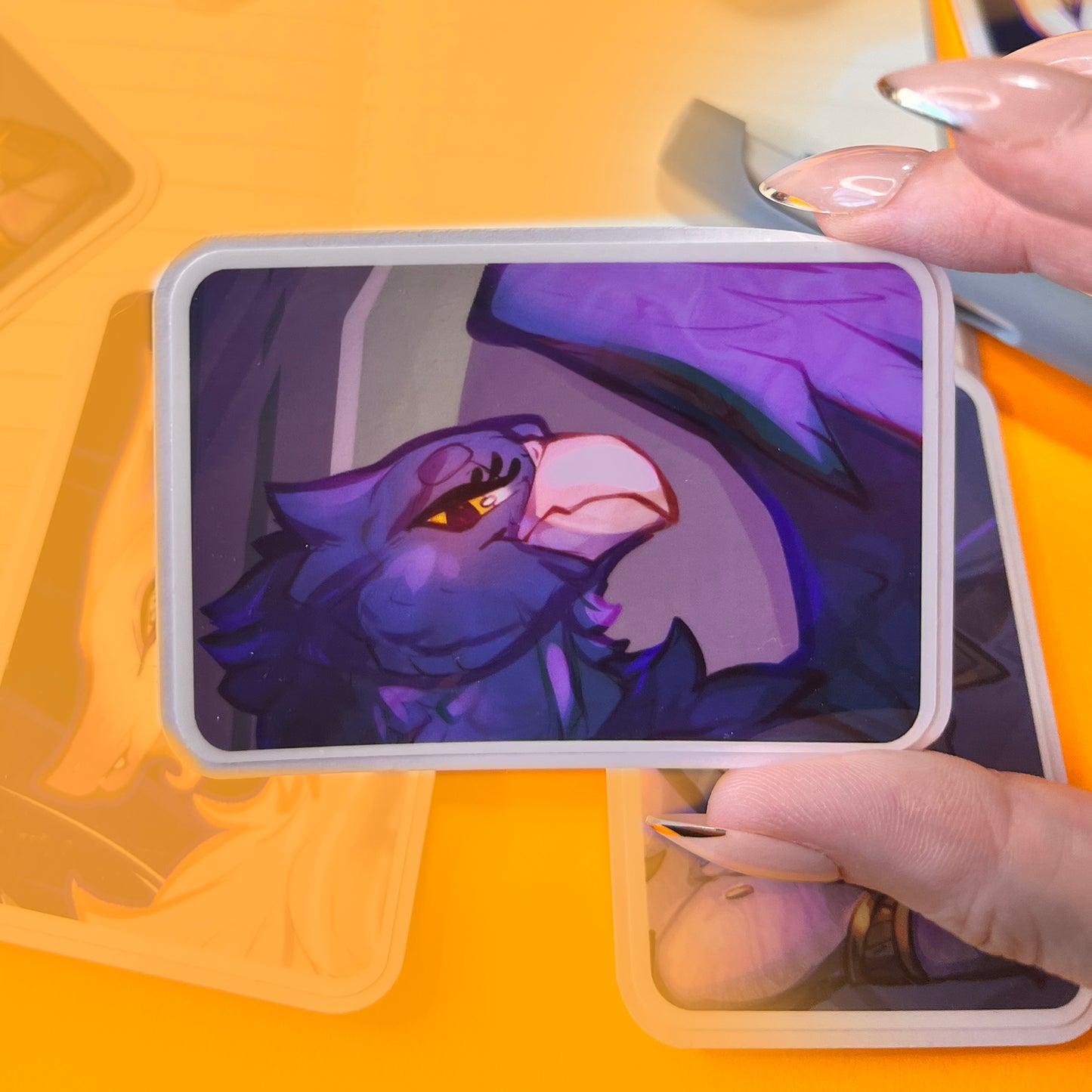 Chmiken gryphon glossy sticker 3in || 7.5cm