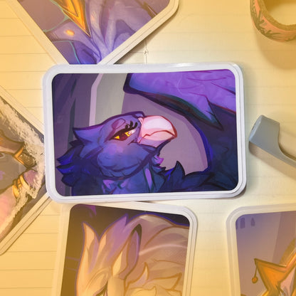 Chmiken gryphon glossy sticker 3in || 7.5cm