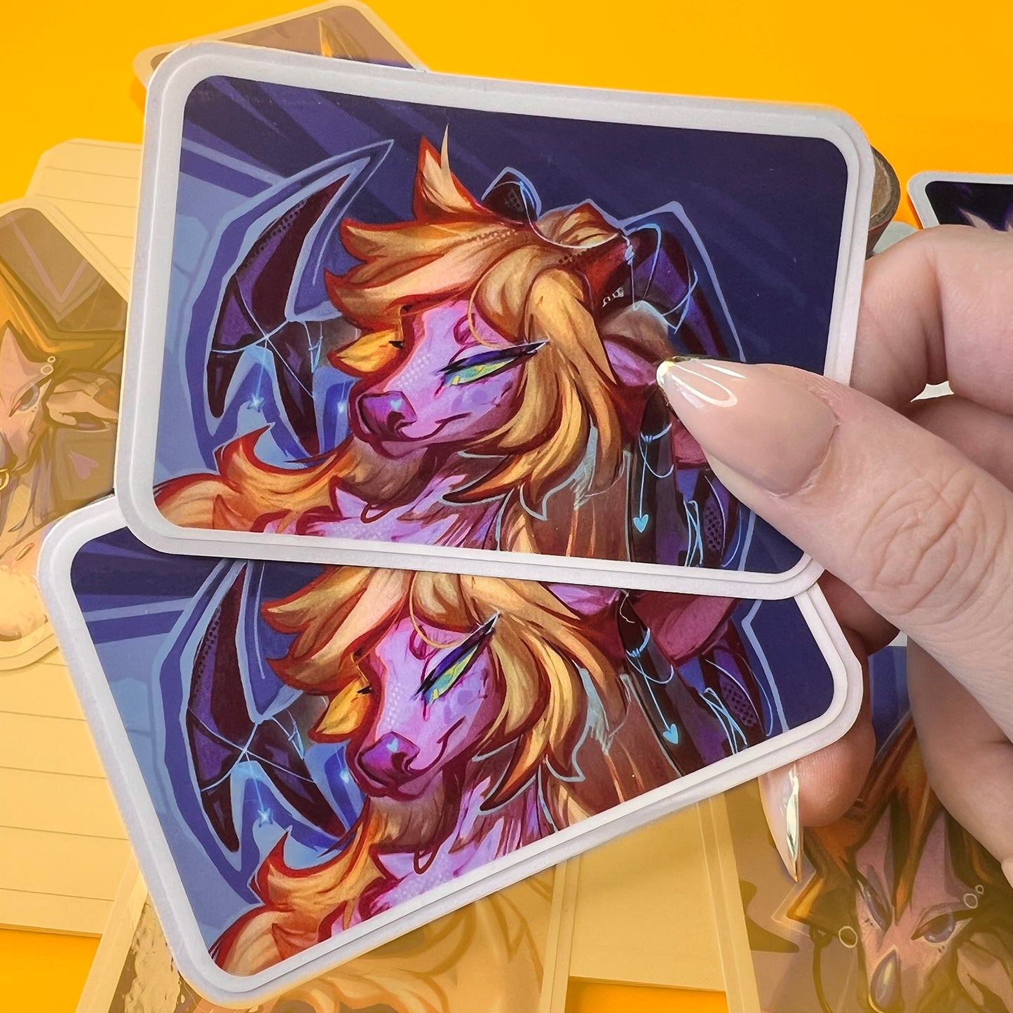Locha deer glossy sticker 3in || 7.5cm