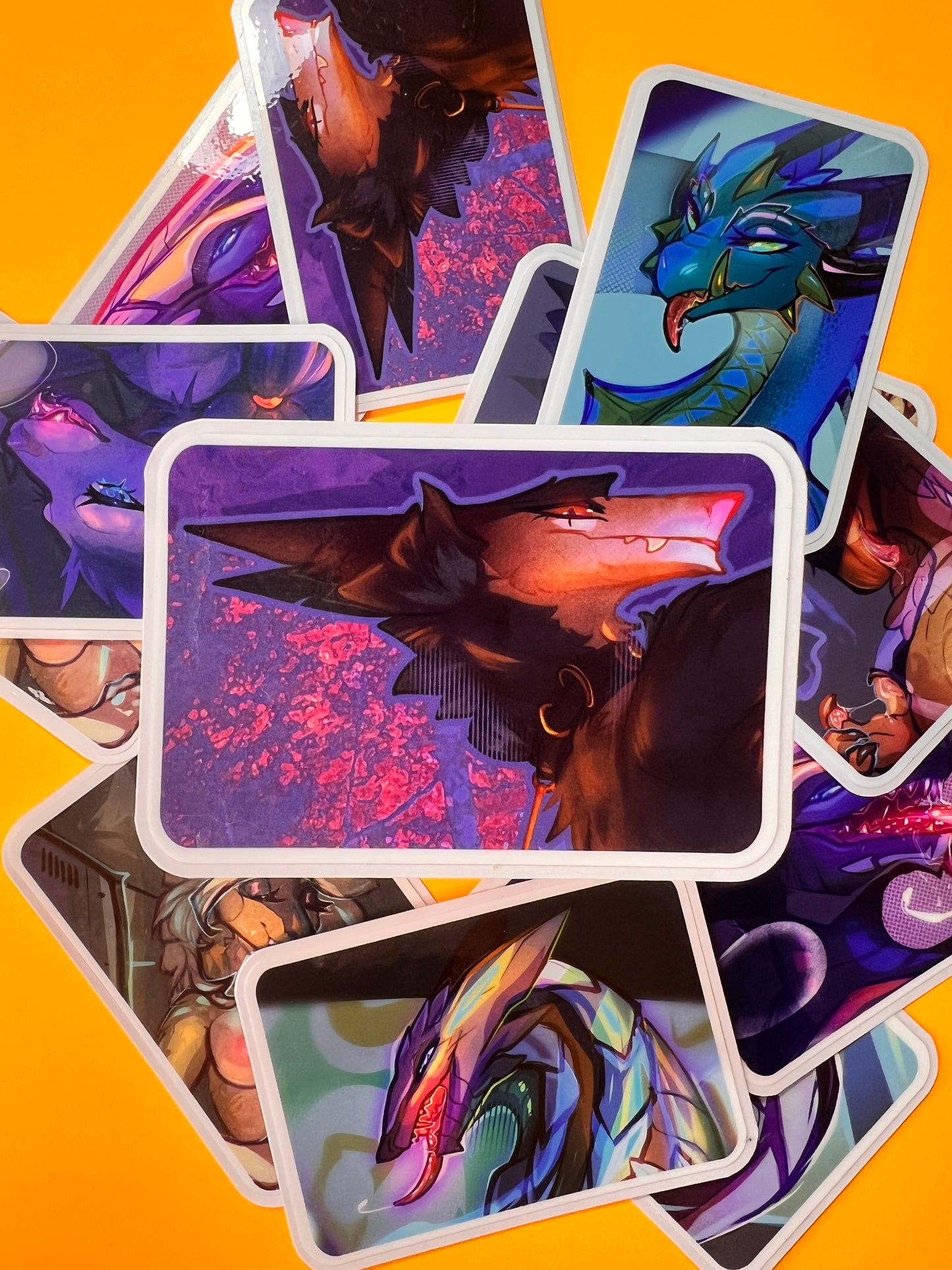 Sergals glossy stickers 3in || 7.5cm