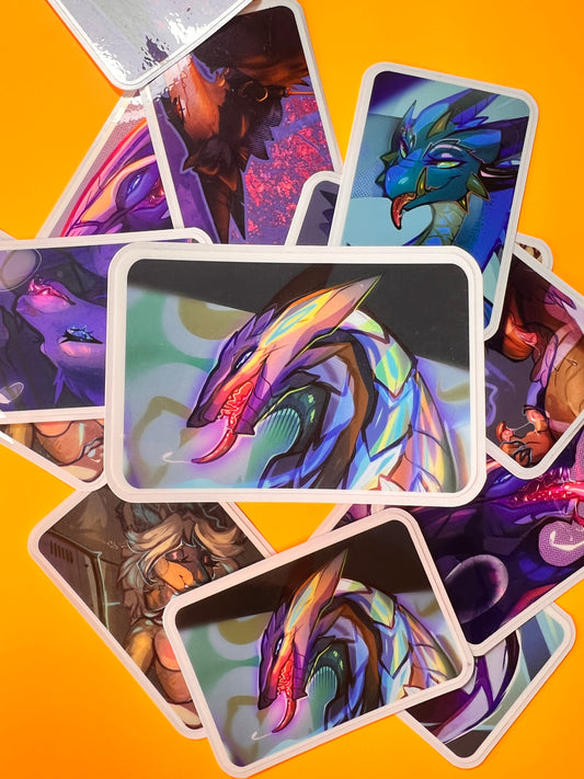 Lunagaron glossy sticker 3in || 7.5cm