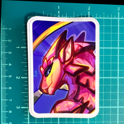 Rath portrait glossy sticker 3in || 7.5cm