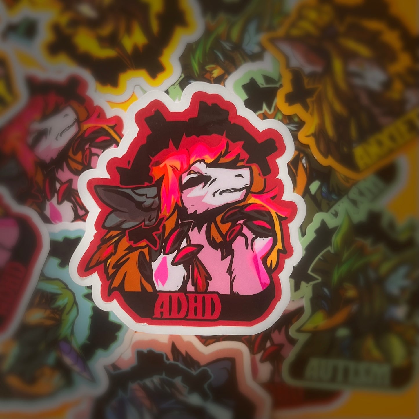 ADHD glossy sticker 3in|7cm