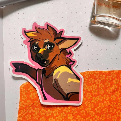 Wojack glossy sticker 3in|7cm