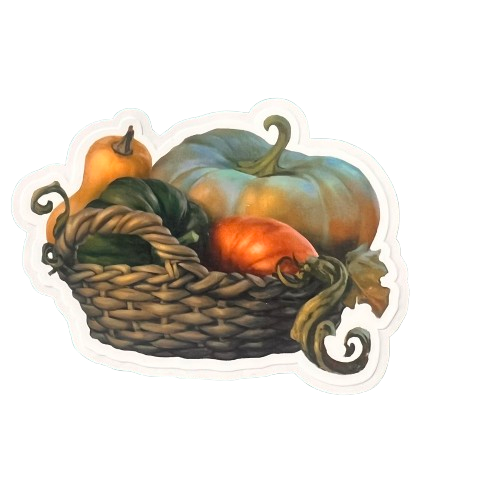 Pumpkin glossy sticker 3in|7cm