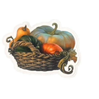 Pumpkin glossy sticker 3in|7cm