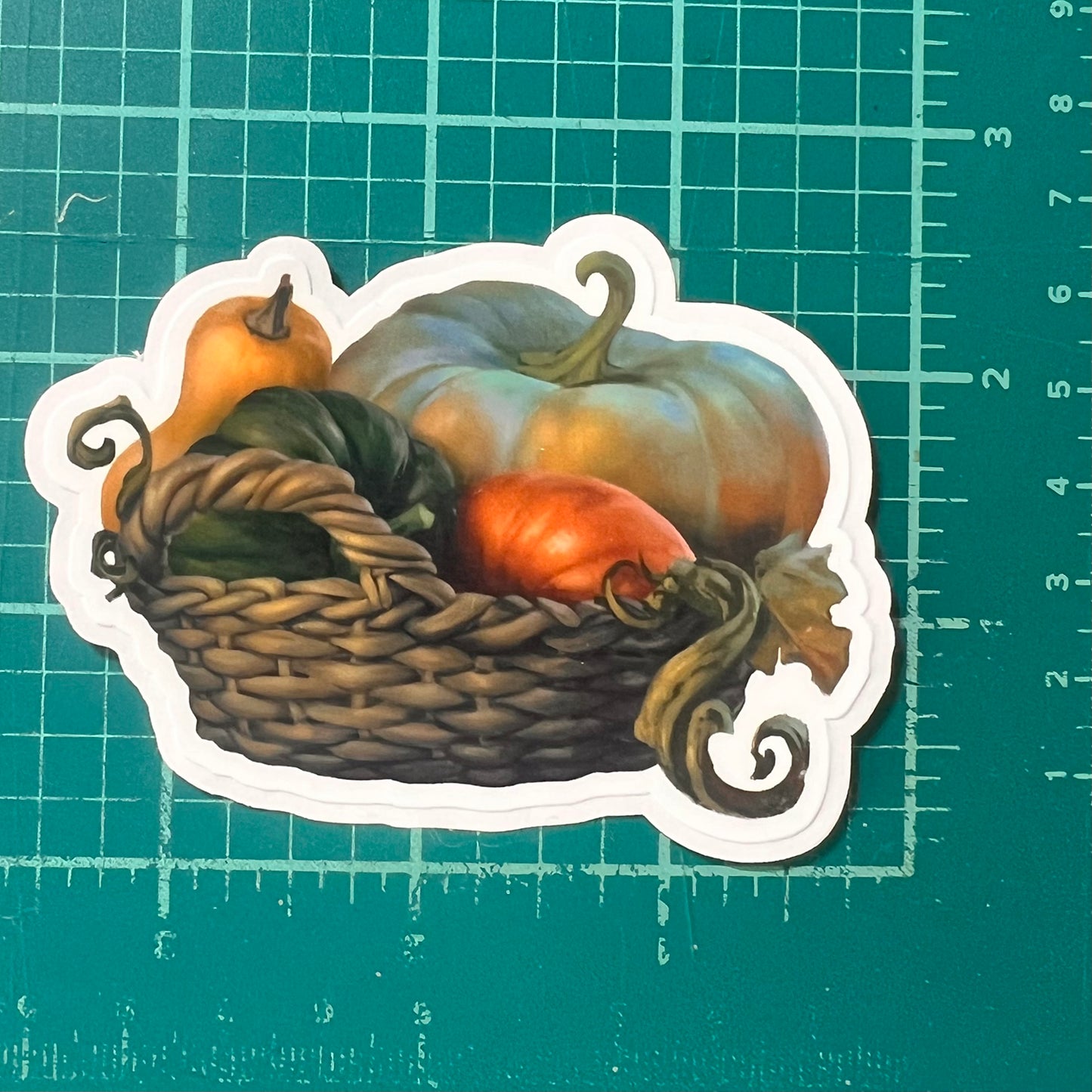 Pumpkin glossy sticker 3in|7cm