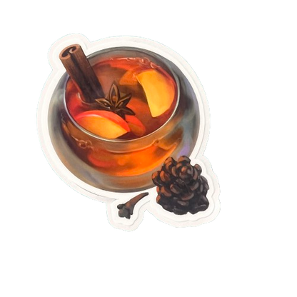 Tea glossy sticker 3in|7cm