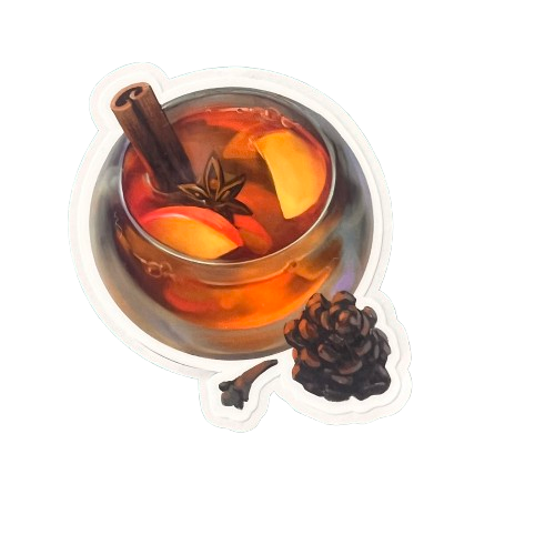 Tea glossy sticker 3in|7cm