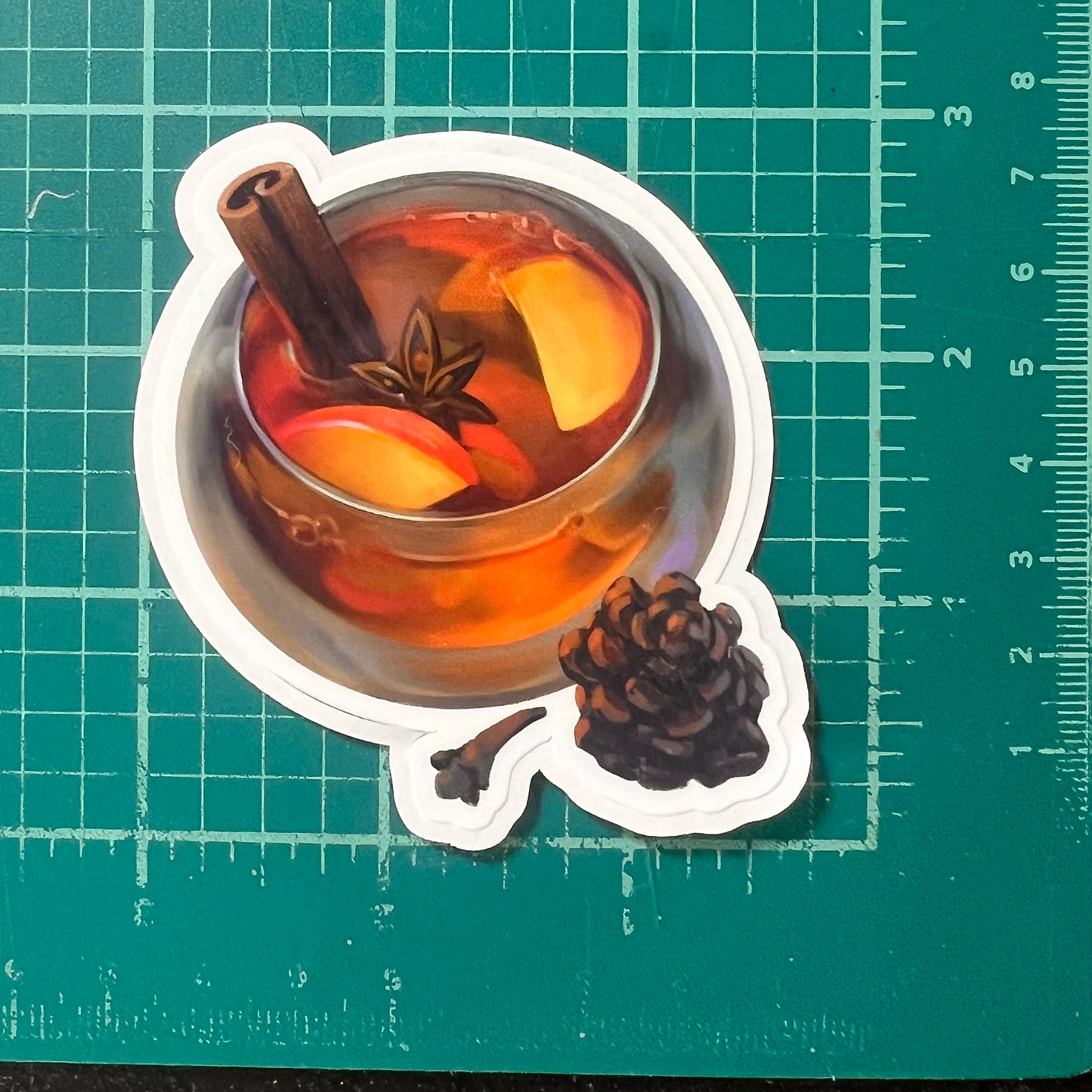 Tea glossy sticker 3in|7cm