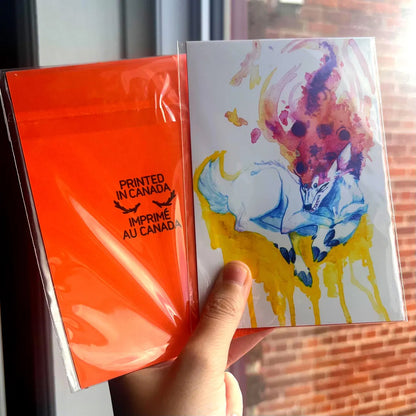 Vibrant Feeling / Feral Deer glossy art print - small