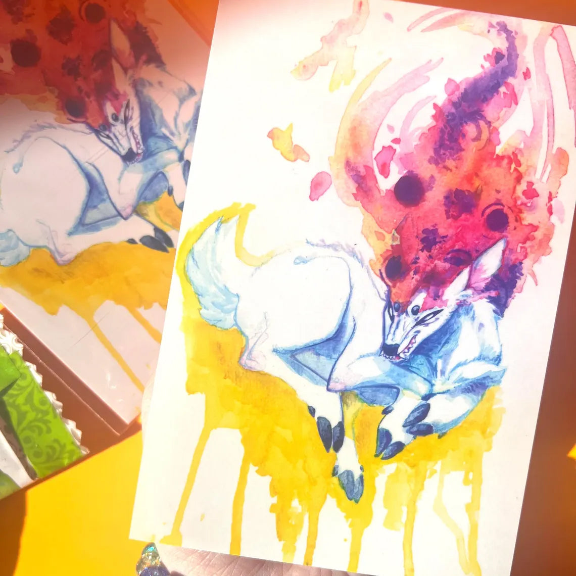 Vibrant Feeling / Feral Deer glossy art print - small