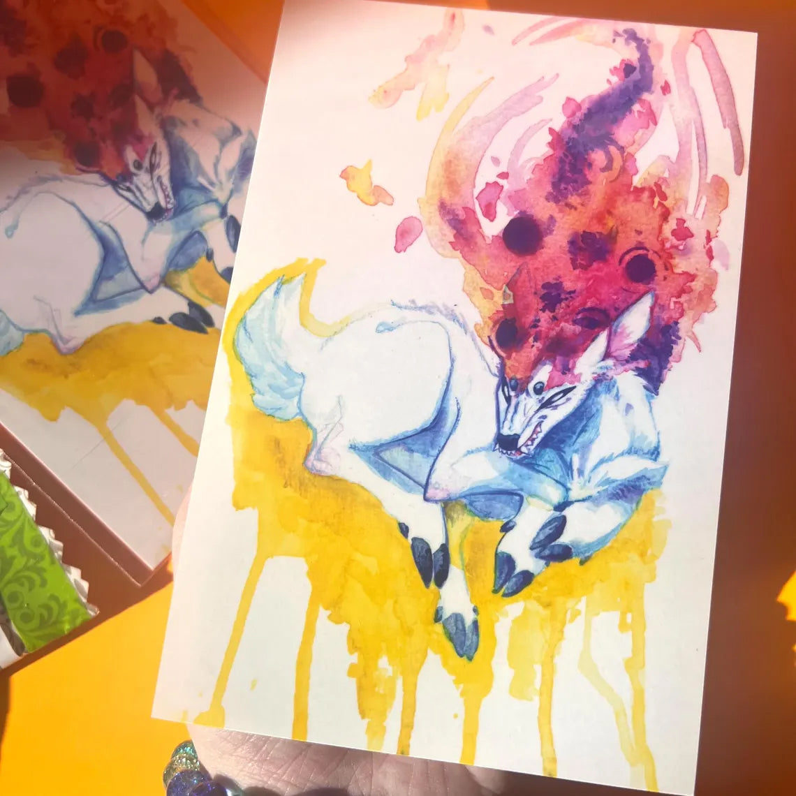 Vibrant Feeling / Feral Deer glossy art print - small