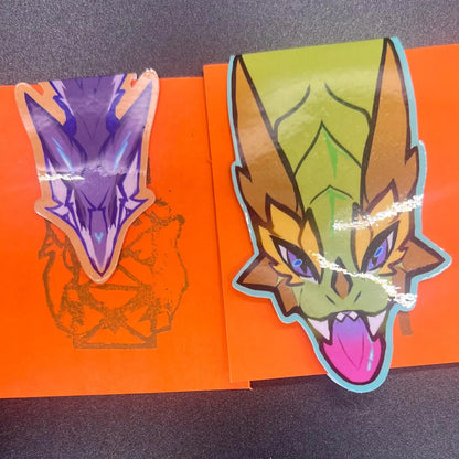 Magnetic Bookmark With a Dragon Glossy 2in | 5cm