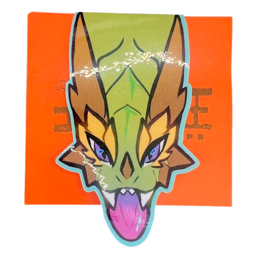 Magnetic Bookmark With a Dragon Glossy 2in | 5cm