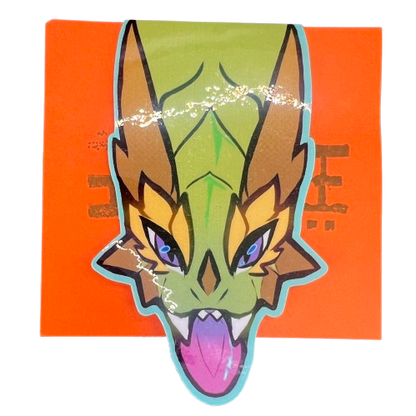 Magnetic Bookmark With a Dragon Glossy 2in | 5cm