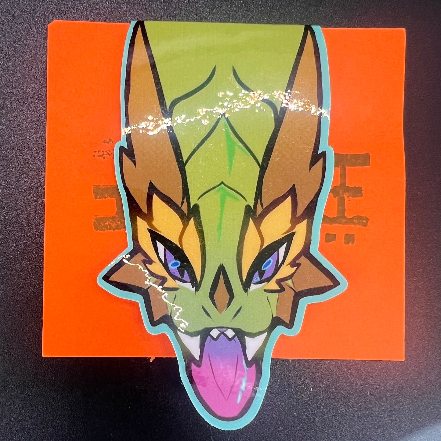 Magnetic Bookmark With a Dragon Glossy 2in | 5cm