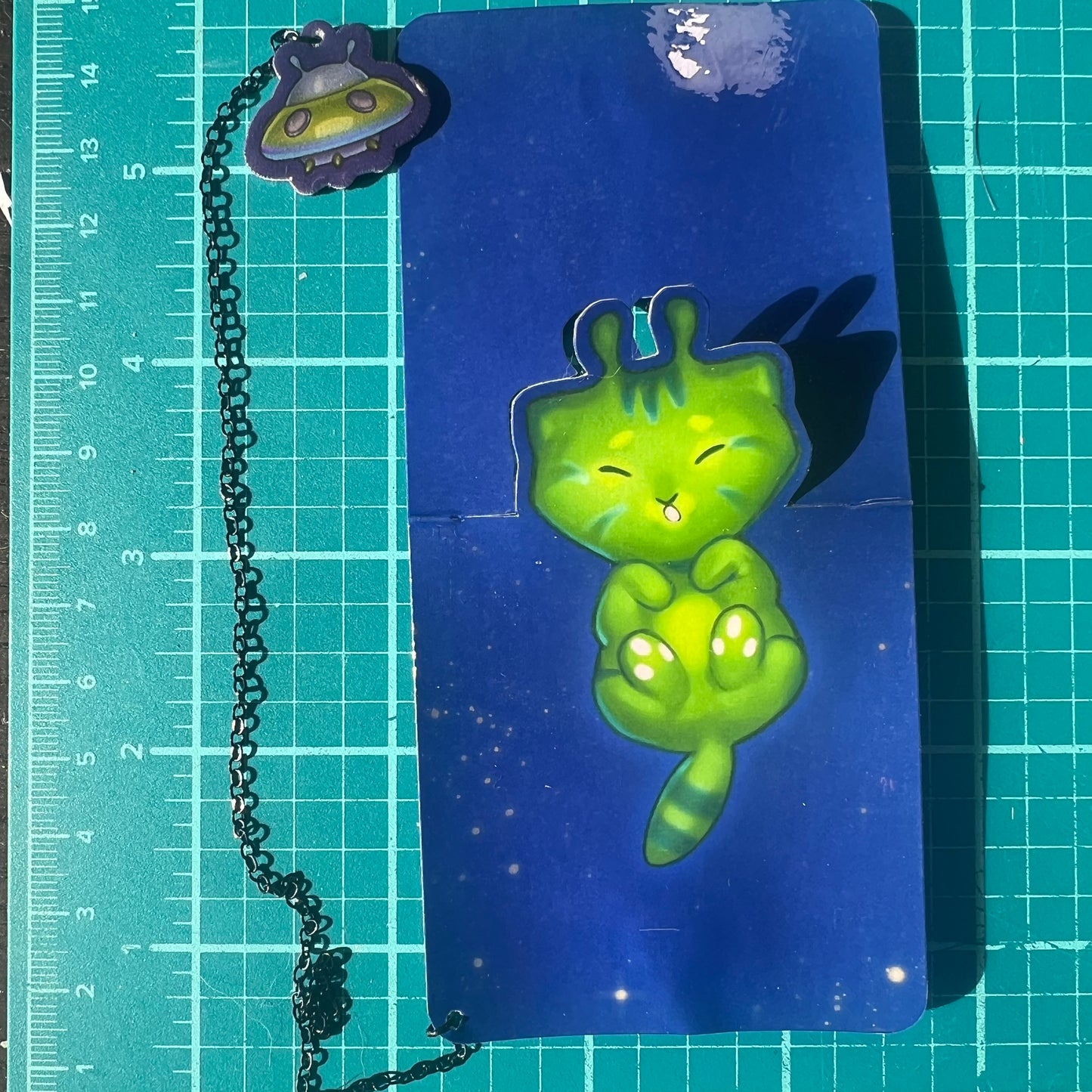Magnetic Bookmark With a Kitty Glossy 6in | 15 cm