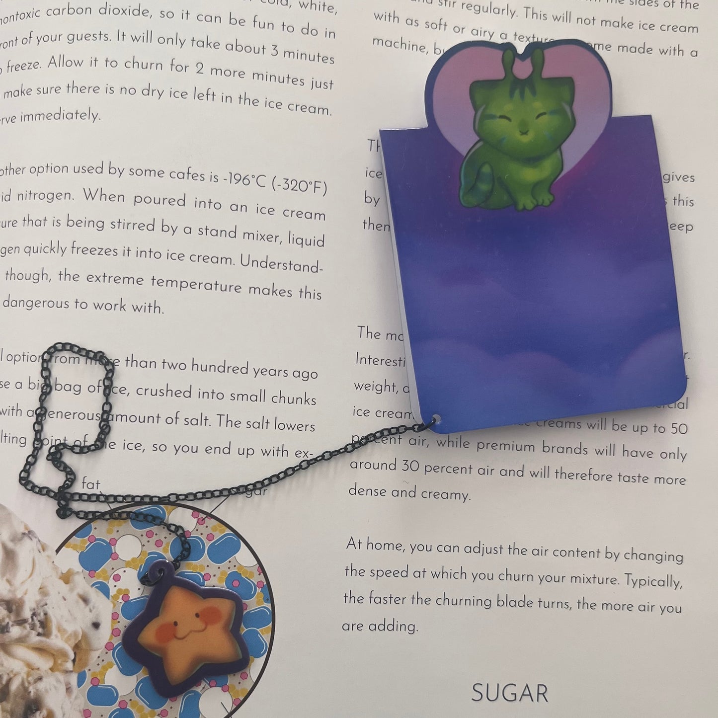 Magnetic Bookmark With a Kitty Glossy 6in | 15 cm