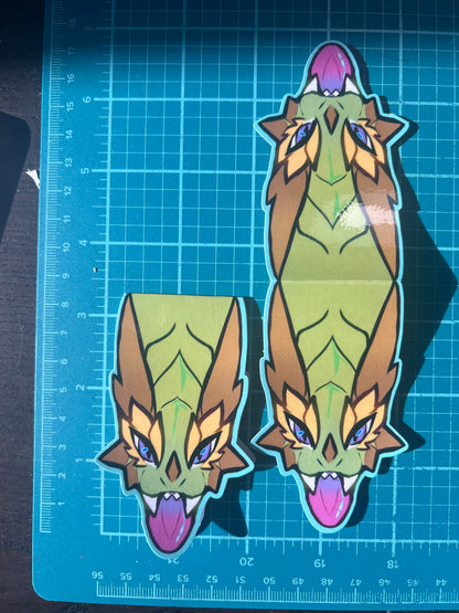 Magnetic Bookmark With a Dragon Glossy 2in | 5cm